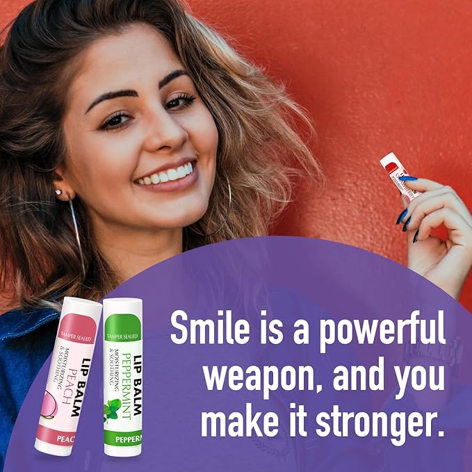 AZEN 8 Pack Lip Balm Stocking, Natural Lip Balm Bulk, Moisturizing Lip Balm for Dry Lips-VivaGrace Women