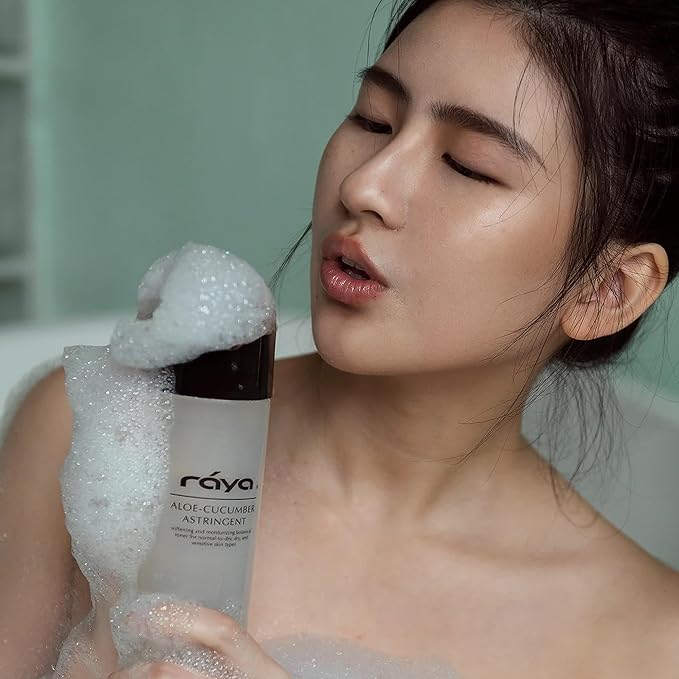 Raya Aloe Cucumber Astringent (202), Facial Toner for Dry and Sensitive Skin - Refreshing, Hydrating and Calming Formula, Gentle Pore Tightening Skincare, Cruelty, Paraben & Alcohol-Free, 8 fl oz-VivaGrace Women