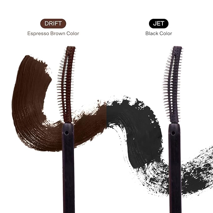 Tower 28 MakeWaves Mascara - Volumizing and Lash Lengthening Water-Resistant Mascara - No Clumping or Flaking - for Sensitive Eyes – Drift Brown-VivaGrace Women