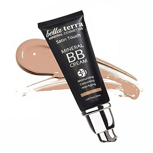 Bellaterra Cosmetics BB Cream - Tinted Moisturizer, Mineral Foundation Makeup, Light 102 | Skin Perfector, 1.69 oz-VivaGrace Women