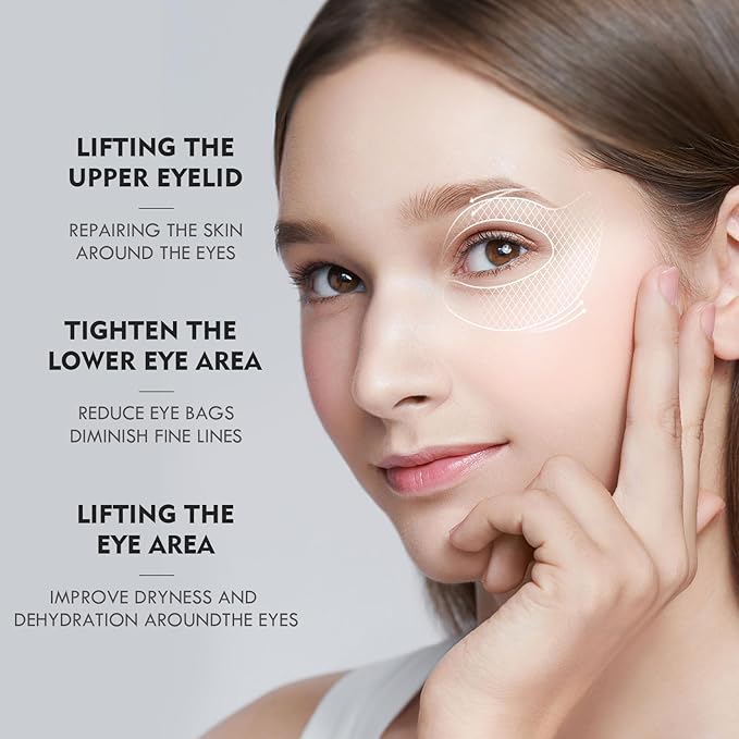 Eye Gel Patch（30 Pairs）Under Eye Patches Mask Essence Extract Under Eye Gel Pads to Reduce Puffy eyes, Dark Circles and Wrinkles (Gold)-VivaGrace Women