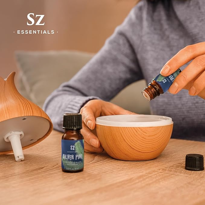 Silver Pine Essential Oil - 100% Pure & Undiluted- Extracted from Pinus Sylvestris - Clean & Fresh Scent with Woody Overtones - Therapeutic Grade & Vegan - 0.17oz (5ml)-VivaGrace Women