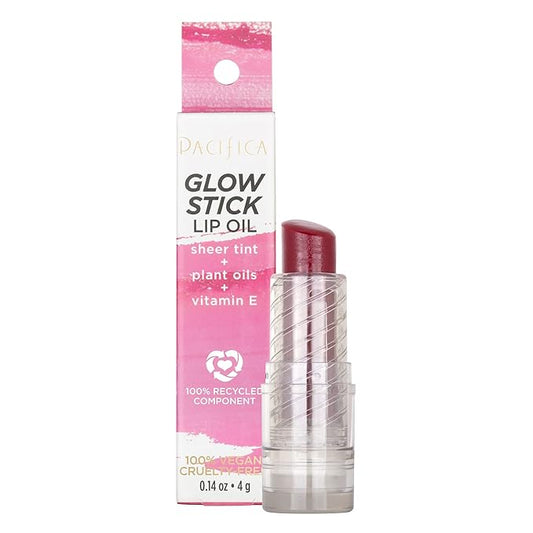Pacifica Glow Stick Lip Oil - Crimson Crush Women 0.14 oz-VivaGrace Women
