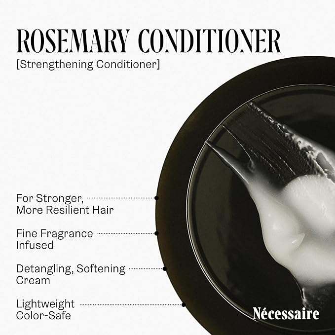 Nécessaire Rosemary Conditioner | Multi-Protien Strengthening Conditioner For Thinning Hair. For Women + Men. Good For All Hair Types/Textures. Free Of Sulfates. Color-Safe. 250 ml / 8.4 oz-VivaGrace Women