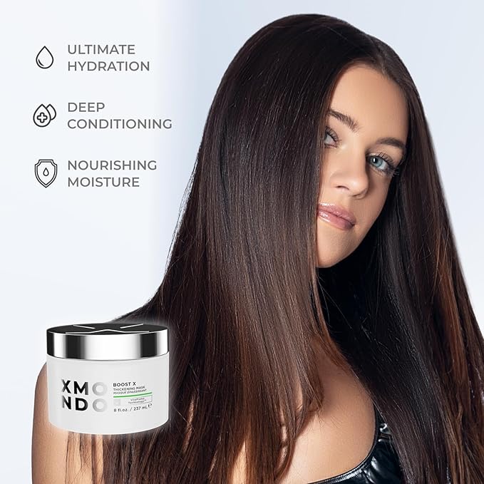 XMONDO Hydrify Ultra Hydrating Mask - Deep Conditioning Treatment for Dry, Damaged Hair, Intense Moisture with Hyaluronic Acid, Shea Butter, and Our Signature 6 Oil Blend 7.95 fl. oz.,-VivaGrace Women