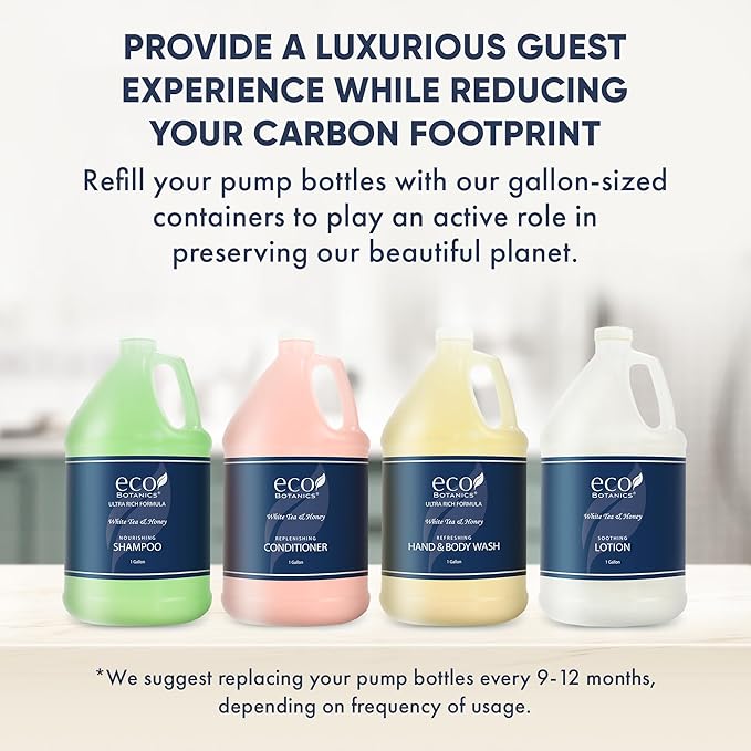 A 40 Piece Ecobox All-In-Kit of our Ecobotanics 10.14 oz. 300 ml Bottles-12 Shampoo, 8 Conditioners, 12 Body Wash & 8 Lotions-VivaGrace Women