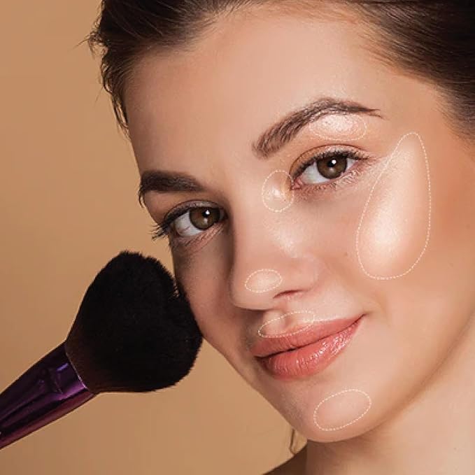 Sistar Lit & Glow Luminizer Palette Glitter Bronzer Make Up-VivaGrace Women