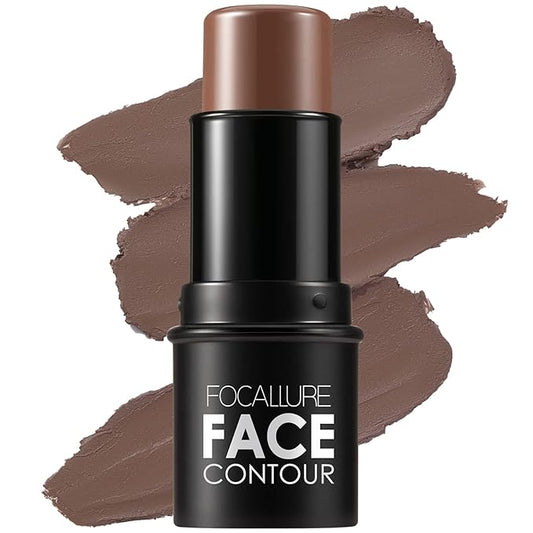 FOCALLURE Cream Contour Stick, Matte Bronzer Stick, Professional Face Shaping & Contouring Stick Makeup, Easy to Apply with Buildable Coverage, Long Lasting & Sweatproof, SPICE-VivaGrace Women