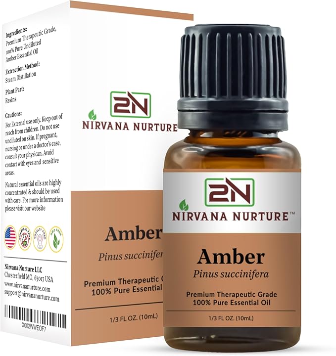 Amber Essential Oil 100% Pure Premium Therapeutic Grade, Undiluted-VivaGrace Women