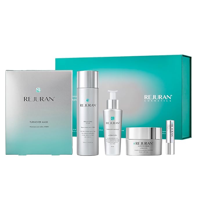 REJURAN® Total Aesthetic Skincare Set, c-PDRN® - Salmon DNA Rejuvenating Daily Skincare Kit for Anti-Aging, Firming & Deep Hydration. Gift Set for Radiant, Youthful Glass Skin. Korean Skincare.-VivaGrace Women