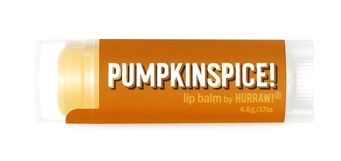 Hurraw! Pumpkin Spice Lip Balm: Organic, Certified Vegan, Cruelty and Gluten Free. Non-GMO, 100% Natural Ingredients. Bee, Shea, Soy and Palm Free. Made in USA-VivaGrace Women