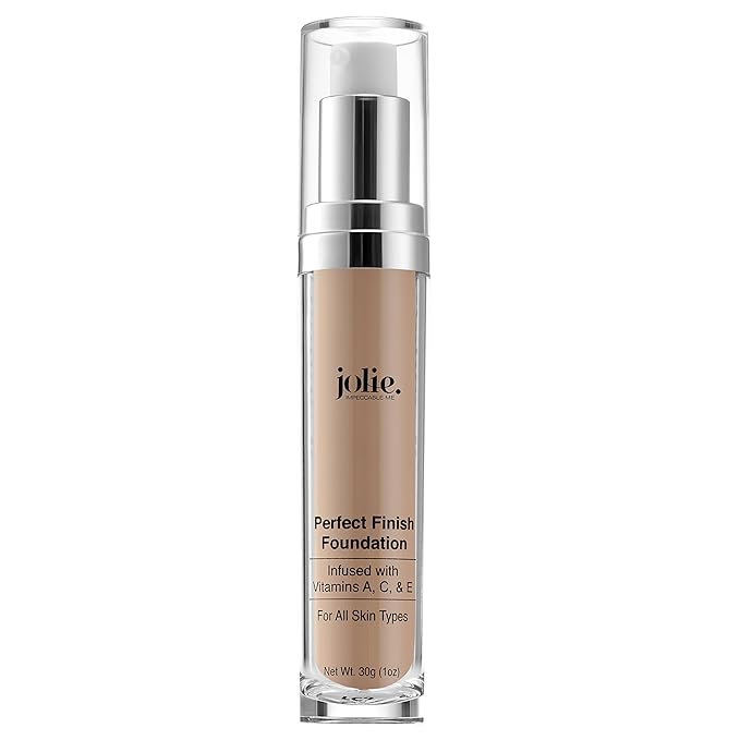 Jolie Perfect Finish Liquid Foundation Makeup SPF 15 Oil Free (LC1)-VivaGrace Women