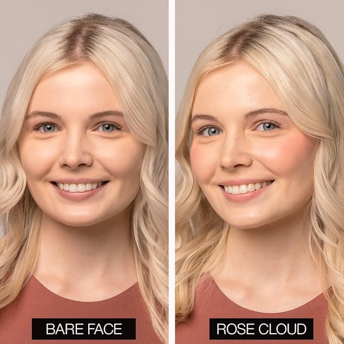 Palladio Liquid Blush for Cheeks & Lips 2-in-1 Makeup Face Blush, Weightless Cream Formula, Smudge Proof Long-Wearing Pigmented Blush, Natural Look Makeup Face Blushes, Dewy Finish, Rose Cloud-VivaGrace Women
