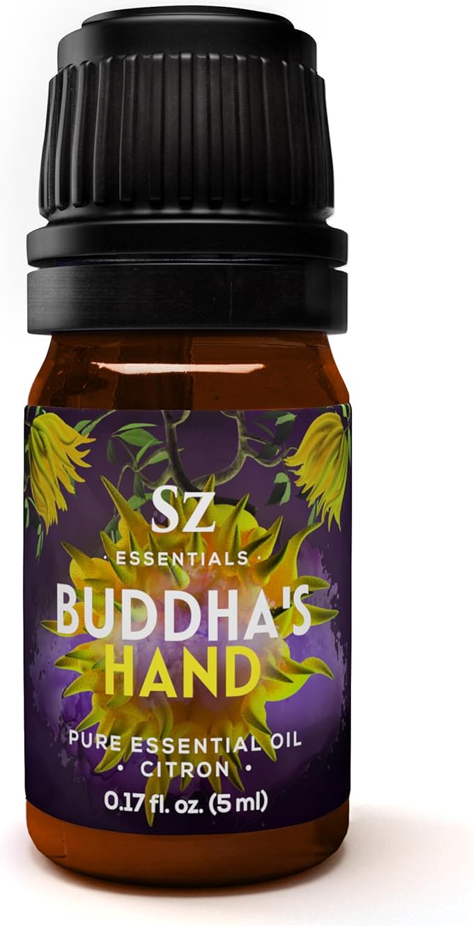 Buddha's Hand Essential Oil, 100% Pure, Extracted from The Most Fragrant Italian Finger Citron - Citrusy & Lemony Scent with Sweet Overtones - Therapeutic Grade & Vegan - 0.17oz (5ml)-VivaGrace Women