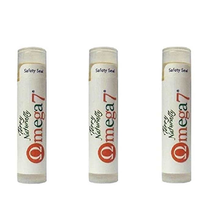 Terry Naturally Omega7 Lip Balm - 0.15 Oz, Pack of 3-VivaGrace Women