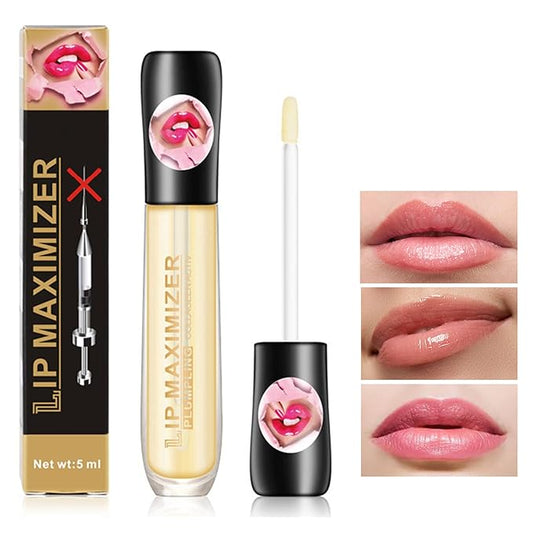 Lip Plumper Lip Gloss,Lip Maximizer Balm Plumper Lip Plumping Serum,Heathly Lip Moisturizer Enhancer Hydrated Lips,Reduces Improves Dry Lip Lines Lip Plumping Gloss Lip Extreme Volume-VivaGrace Women
