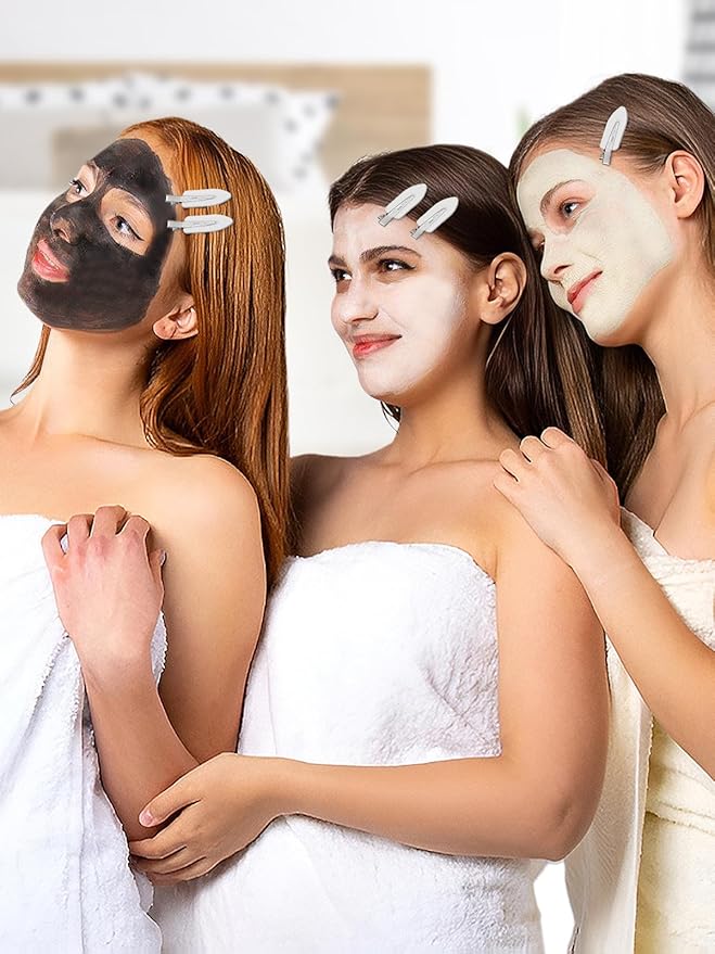 8Pcs No Bend No Crease Hair Clips - Styling Duck Bill Clips Alligator Hair Barrettes for Styling Sectioning, Small Gifts for Women Girl Salon Hairstyle Hairdressing Bangs Waves Makeup, White-VivaGrace Women