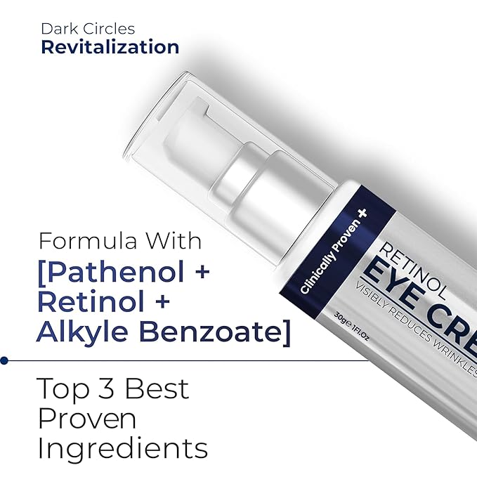 Retinol Eye Cream for Puffiness and Bags Under Eyes | Anti-Aging, Wrinkles & Fine Lines Treatment | Eye Cream for Wrinkles w/Advanced Tightening & Firming Formula | Eye Cream Anti Aging-VivaGrace Women