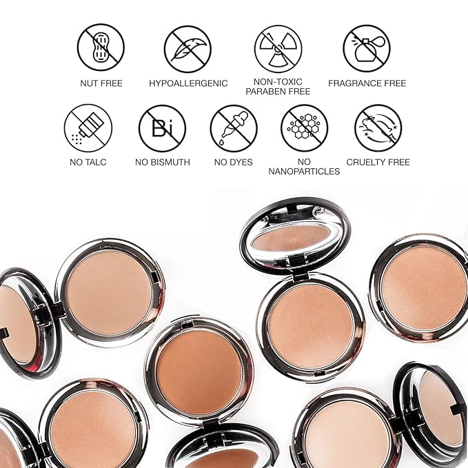bellapierre Compact Mineral Foundation SPF 15 | Vegan & Cruelty Free Natural Makeup | Full Coverage Matte Foundation | Hypoallergenic | Oil & Talc Free - 0.35 Oz - Cinnamon-VivaGrace Women