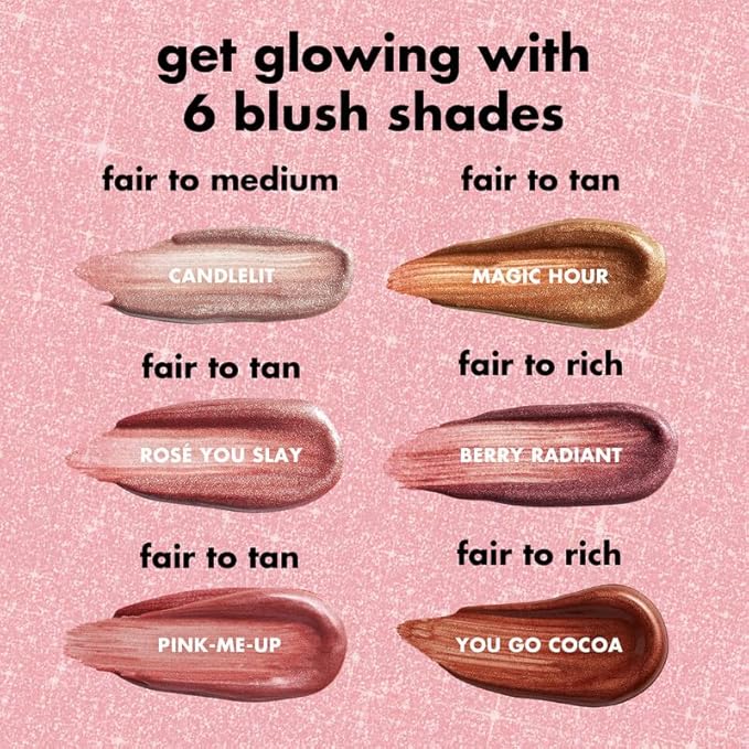 e.l.f. Halo Glow Blush Beauty Wand, Liquid Blush Wand For Radiant, Flushed Cheeks, Infused With Squalane, Vegan & Cruelty-free, Candlelit-VivaGrace Women