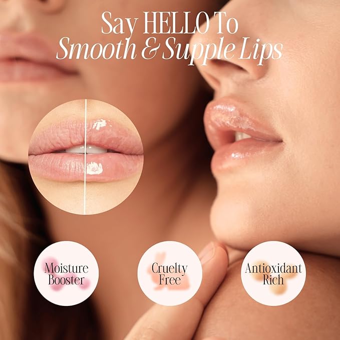 Moisture & Collagen Booster Lip Sleeping Mask - Treatment to Restore, Hydrate & Plump Dry Chapped Lips - Peach-VivaGrace Women