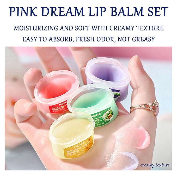 Lip Moisturizer Lip Balm, 6-Pack Lip Balm Hydrating, Lip Hydration Lip Care Products, Lipbalm For Dry Lips, Lip Sleeping Mask Tinted Lip Balm Set, Lip Mask Overnight Nourishing Cracked Lips-VivaGrace Women