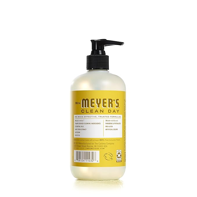 MRS. MEYER'S CLEAN DAY Liquid Hand Soap, Daisy Scent, 12.5 Ounce Bottle (Pack of 3)