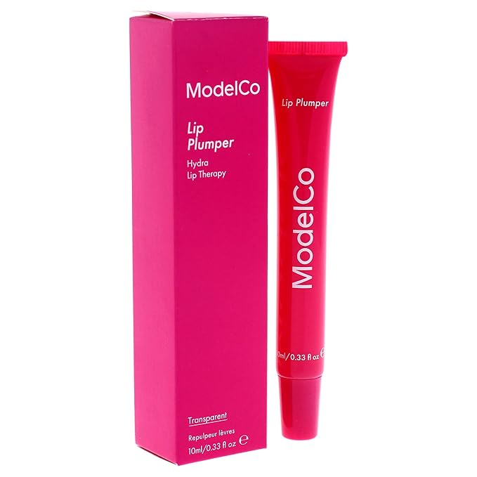 Modelco Lip Plumper - Enhancing Formula For Full Lips - Moisturizing Treatment For Plumping And Shine - Extreme Hydrating Therapy For Dry, Chapped Skin - Nourishing Gloss Creates Filler Look - 0.34 Oz-VivaGrace Women