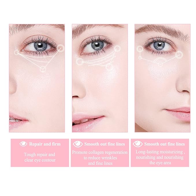 Retinol Eye Stick with Vitamin C Eye Cream for Dark Circle and Puffiness, Brightening Eye Balm Reduces Fine Lines and Bags in 4 Weeks-VivaGrace Women