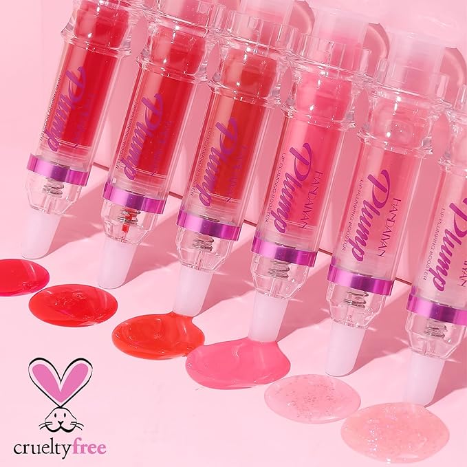 Natural Spicy Lip Plumping Booster Lip Plumping Oil, Lip Plumper Gloss, Ultra-Hydrating & Nourishing Plump and Pout Lip Plumper, Glossy Finish Fuller Lip Plumping Lip Gloss for Women Girls(3PC)-VivaGrace Women