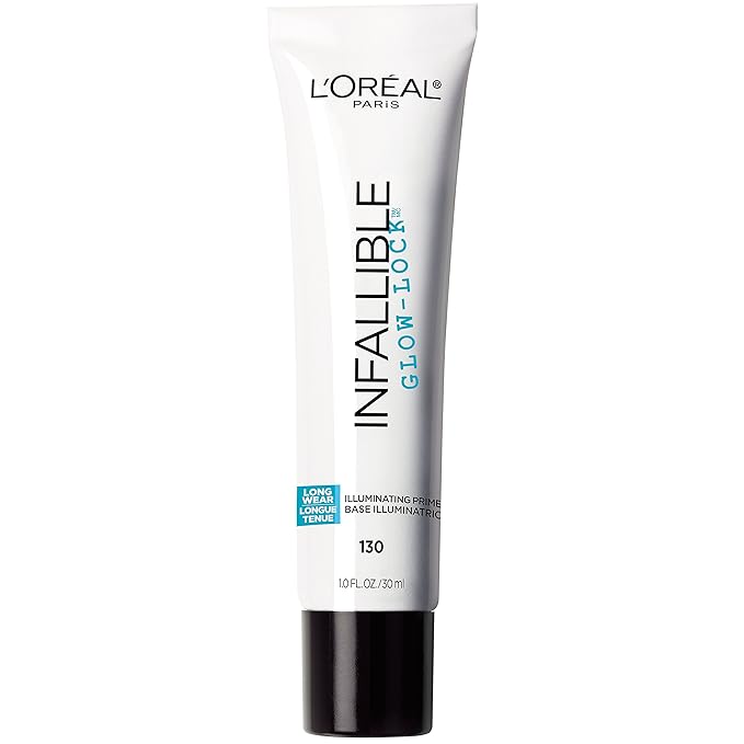 L'Oreal Paris Makeup Infallible Pro Glow-Lock Longwear Illuminating Face Primer, 1 Ounce-VivaGrace Women