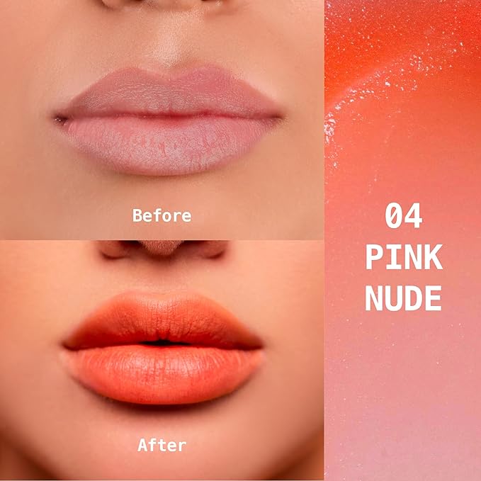 Ruby Kisses Balm Up Tinted Lip Balm, Non-Greasy Hydrating Formula, Nourishing Coconut Core & Vitamin E Infused, Lip Care with Natural Shine, Lightweight Sheer Color (Pink Nude)-VivaGrace Women