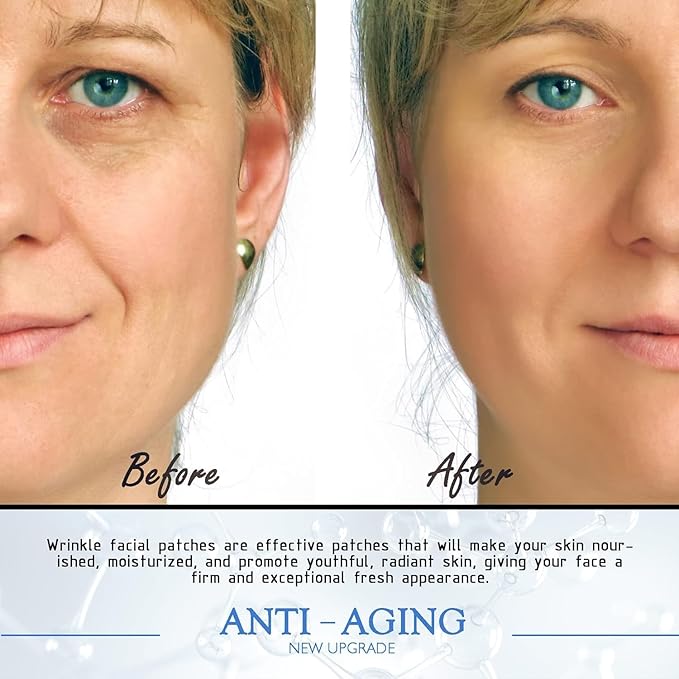 18 Pcs Wrinkle Patches，Reusable Silicone Face, Forehead, Neck & Chest Wrinkle Pads – Anti Aging Overnight Facial Smoothing Pads for Fine Lines, Decollete Care, Skin Rejuvenation-VivaGrace Women