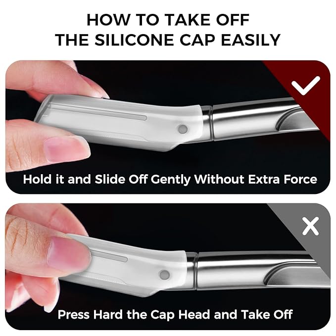 ZOMCHI Eyebrow Razor and Face Razor for Women and Men, Reusable Metal Handle with 11 Refill Blades, Dermaplane Razor with Protective Silicone Cap, Eyebrow Hair Trimmer - Polished Silver-VivaGrace Women