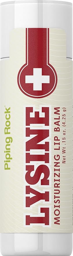 Piping Rock Lysine Lip Balm | 0.15 oz | Moisturizing and Soothing | Non GMO, Gluten Free-VivaGrace Women