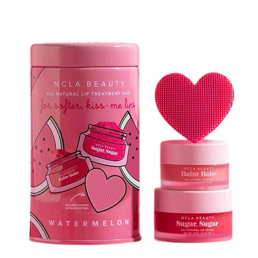 NCLA - Lip Care Set + Lip Scrubber | Clean, Natural, Non-Toxic Beauty (Watermelon)-VivaGrace Women