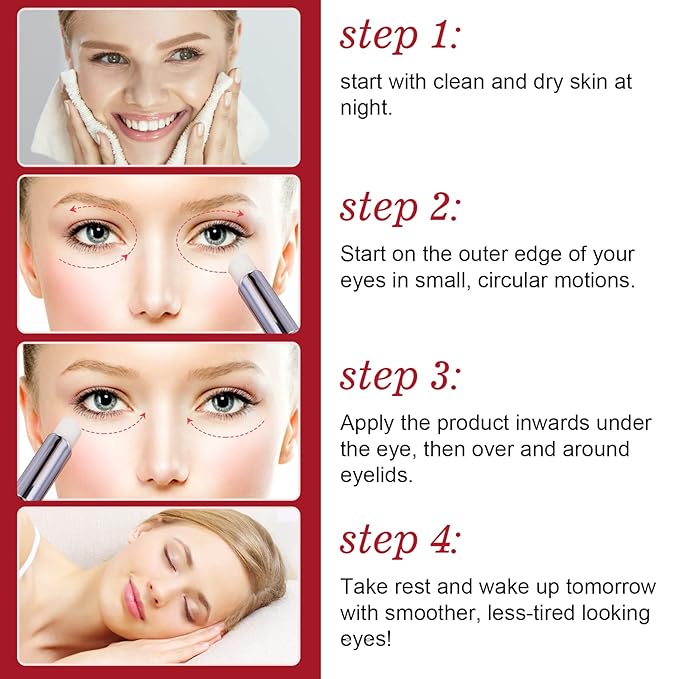 Eye Stick - Anti Wrinkle Eye Cream for Puffy Eyes, Dark Circles, Eye Bags, Crows Feet, Wrinkles,Reduces Wrinkles Saggy Skin Puffy Eyes (Caffeine)-VivaGrace Women