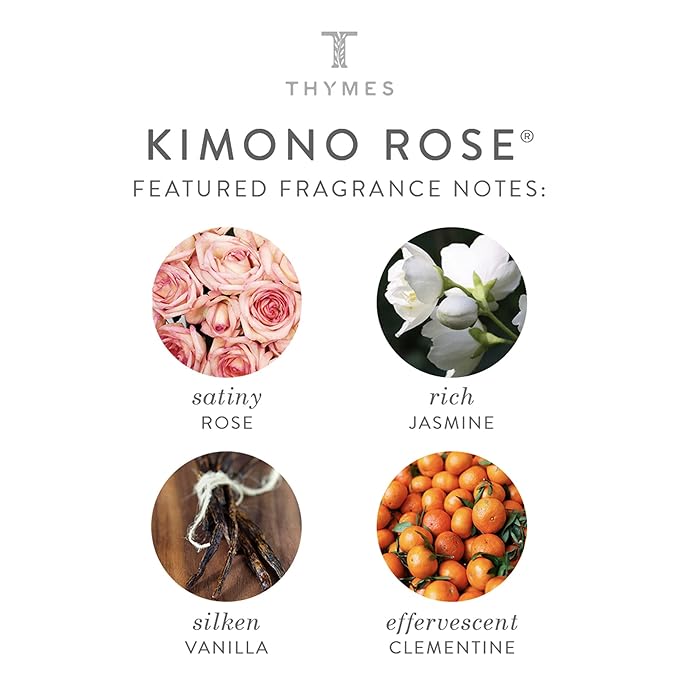 Thymes Travel Set and Beauty Bag - Contains Body Wash, Body Lotion & Hand Cream - Kimono Rose-VivaGrace Women