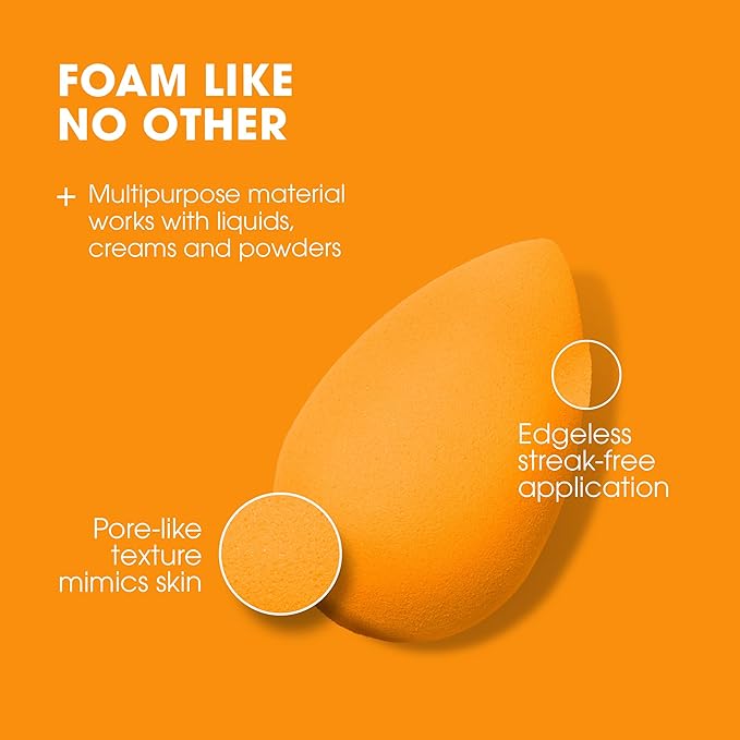 Beautyblender® | Pop Beauty Blender Makeup Sponge, Super-Soft Foam Easily Blends Foundations, Powders & Creams, Made in USA, Reusable, Washable, Streak Free Application, Vegan, Cruelty Free-VivaGrace Women