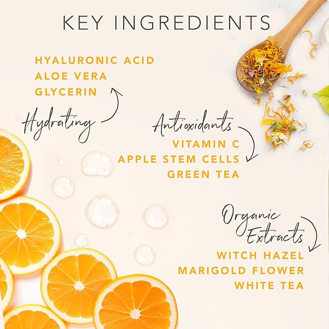 Vitamin C Face Toner - USA Made with Natural & Organic Ingredients, Alcohol-Free Skin Brightening Facial Toner for Sensitive and Aging Skin, Pore Minimizing Face Mist for Women and Men-VivaGrace Women