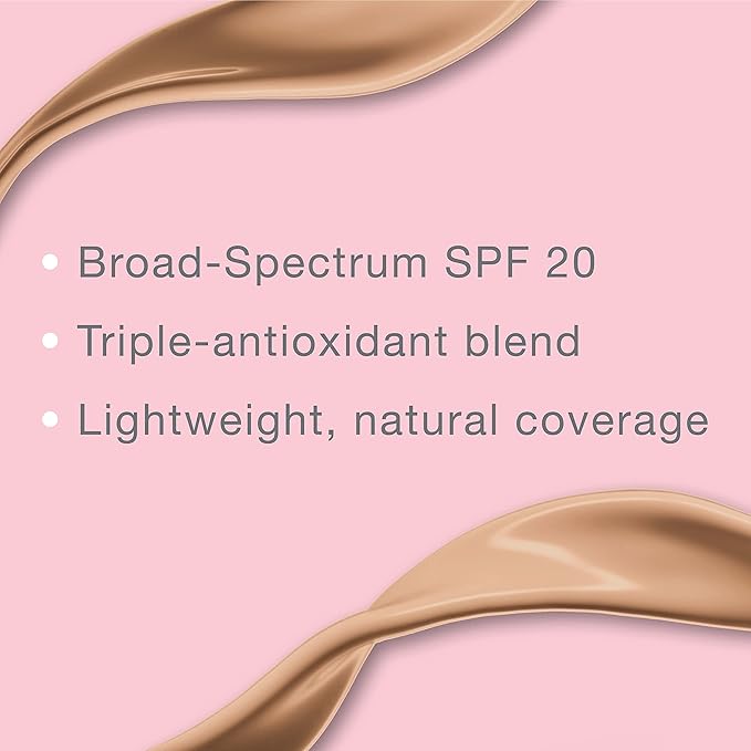 Neutrogena Healthy Skin Liquid Makeup Foundation with Broad Spectrum SPF 20 Sunscreen, Medium Coverage Foundation with Nourishing Pro-Vitamin B5, Natural Ivory 20, 1 fl. oz-VivaGrace Women