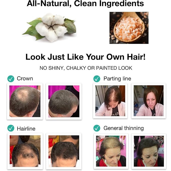 Caboki Sample Size - Get 10X Fuller Hair, Eliminate Bald Spot Instantly. All-Natural, Plant-Based Hair Fibers for Thinning Hair. Light Auburn (red/ginger hair)-VivaGrace Women