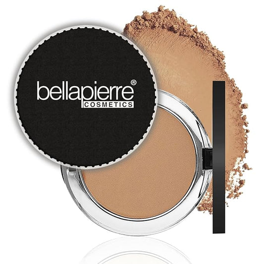 bellapierre Compact Mineral Foundation SPF 15 | Vegan & Cruelty Free | Full Coverage | Hypoallergenic & Safe for All Skin Types | Oil & Talc Free - 0.35 Oz - Nutmeg-VivaGrace Women