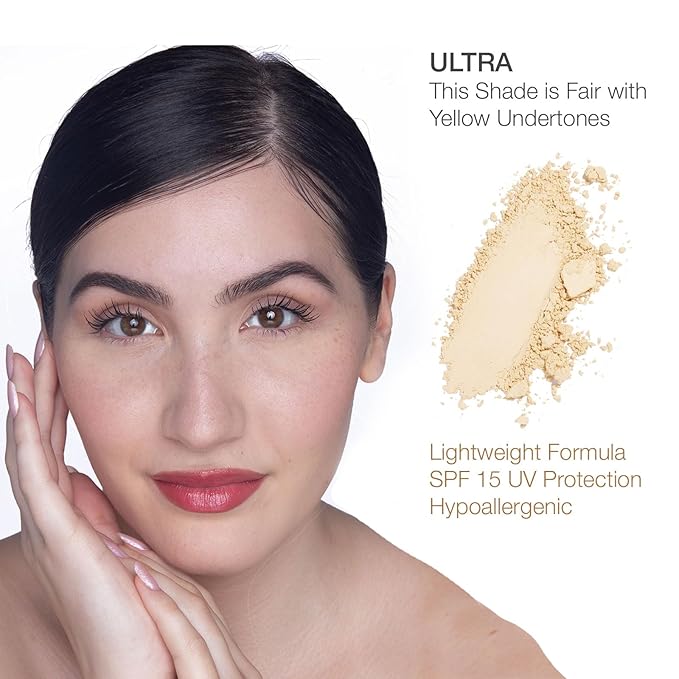 bellapierre Compact Mineral Foundation SPF 15 | Vegan & Cruelty Free Natural Makeup | Full Coverage Matte Foundation | Hypoallergenic | Oil & Talc Free - 0.35 Oz - Ultra-VivaGrace Women