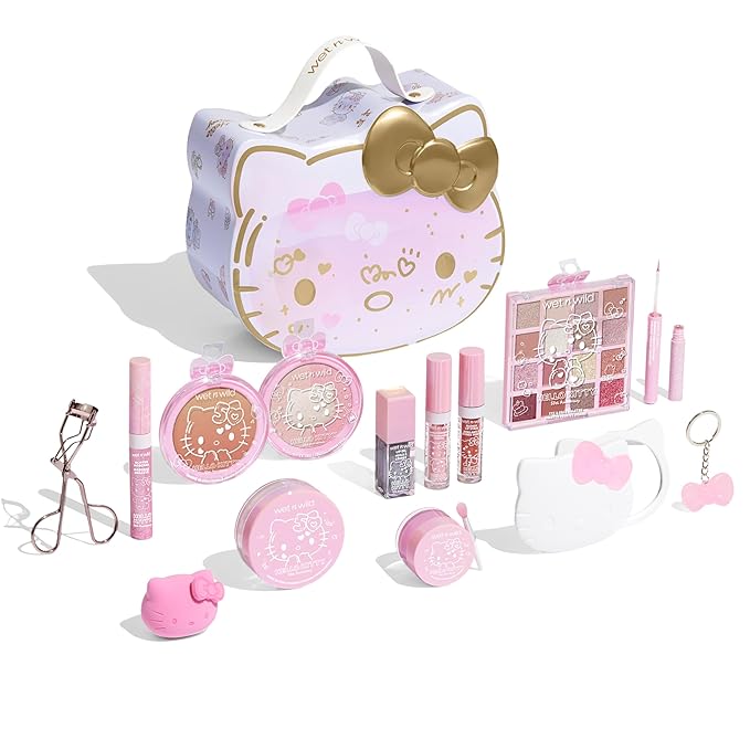 wet n wild Hello Kitty PR Box, Makeup Set with Versatile Unique looks, 2-Layered Keepsake Box, Buildable & Blendable Formulas, Cruelty-Free & Vegan-VivaGrace Women