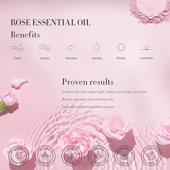 Mother's Day Gift, Spa Gifts 28pcs Rose Facial Skin Care Set for Women, Face Cream, Bath Oil, Serum, Shower Accessories - Bath and Body & Facial Kit - Birthday, Christmas, Valentine's, Bridal Shower-VivaGrace Women