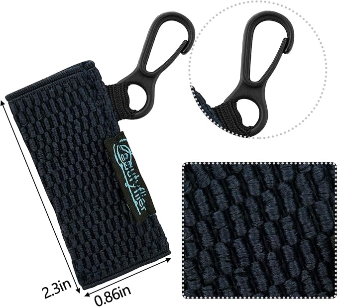 Beautyflier Cute Elastic Lip Balm Holder Keychain, Lipstick Sleeve Chapstick Sleeve Holder for Burts Bees Chapstick-VivaGrace Women