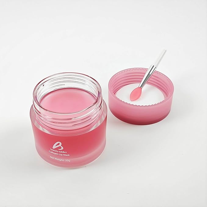 BEAUTY ADDICT Collagen Lip Mask - Strawberry Pout Lip Shine-VivaGrace Women