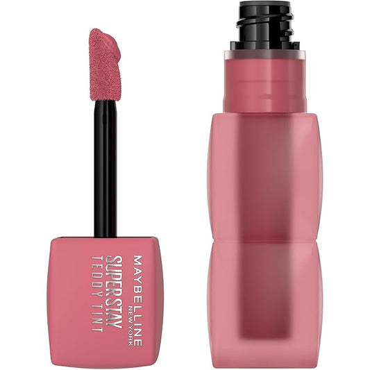 Maybelline Super Stay Teddy Lip Tint, Long Lasting Matte Lipstick For Up To 12HR Wear, Kneehigh, 1 Count-VivaGrace Women
