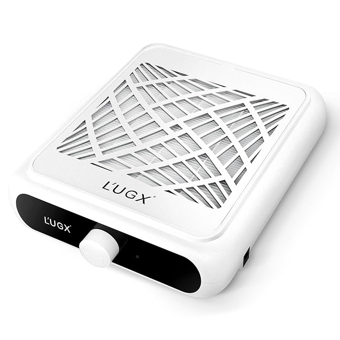 L'UGX Professional Nail Dust Collector, 650Pa Nail Vacuum Dust Collector Nail Tech Fan Extractor Powerful Suction Machine for Acrylic Nail Polishing, Perfect for Home Salon Use-VivaGrace Women